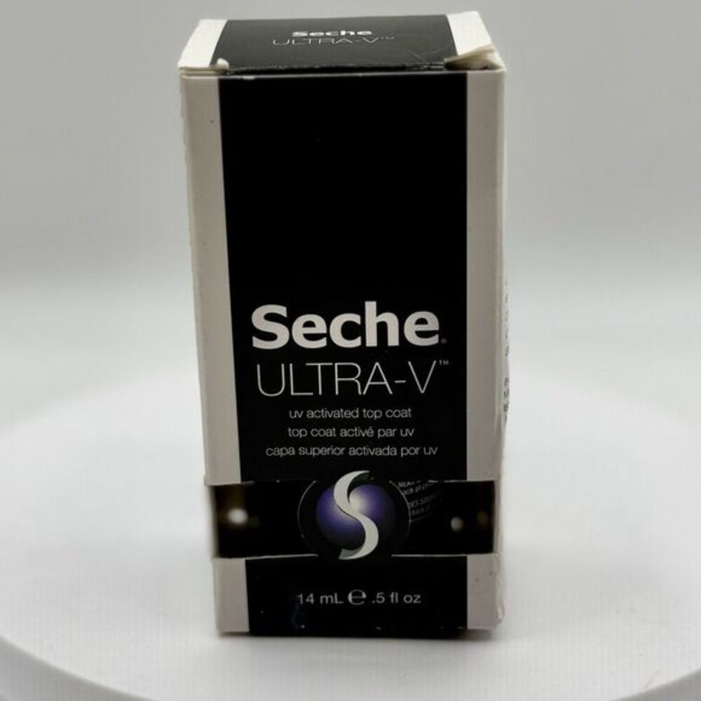 New in Box Seche Ultra-V UV Activated Gel Top Coat Nail Polish